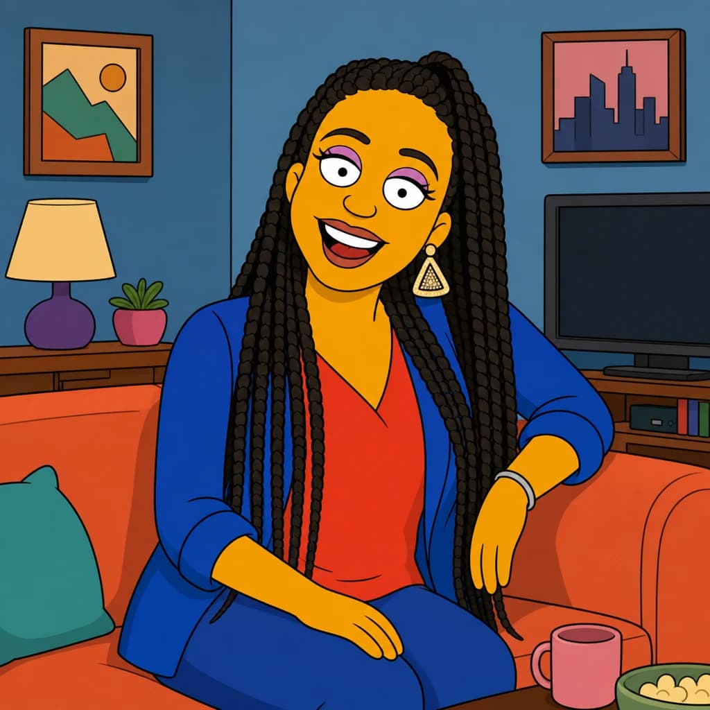 Yellow Cartoon Family example